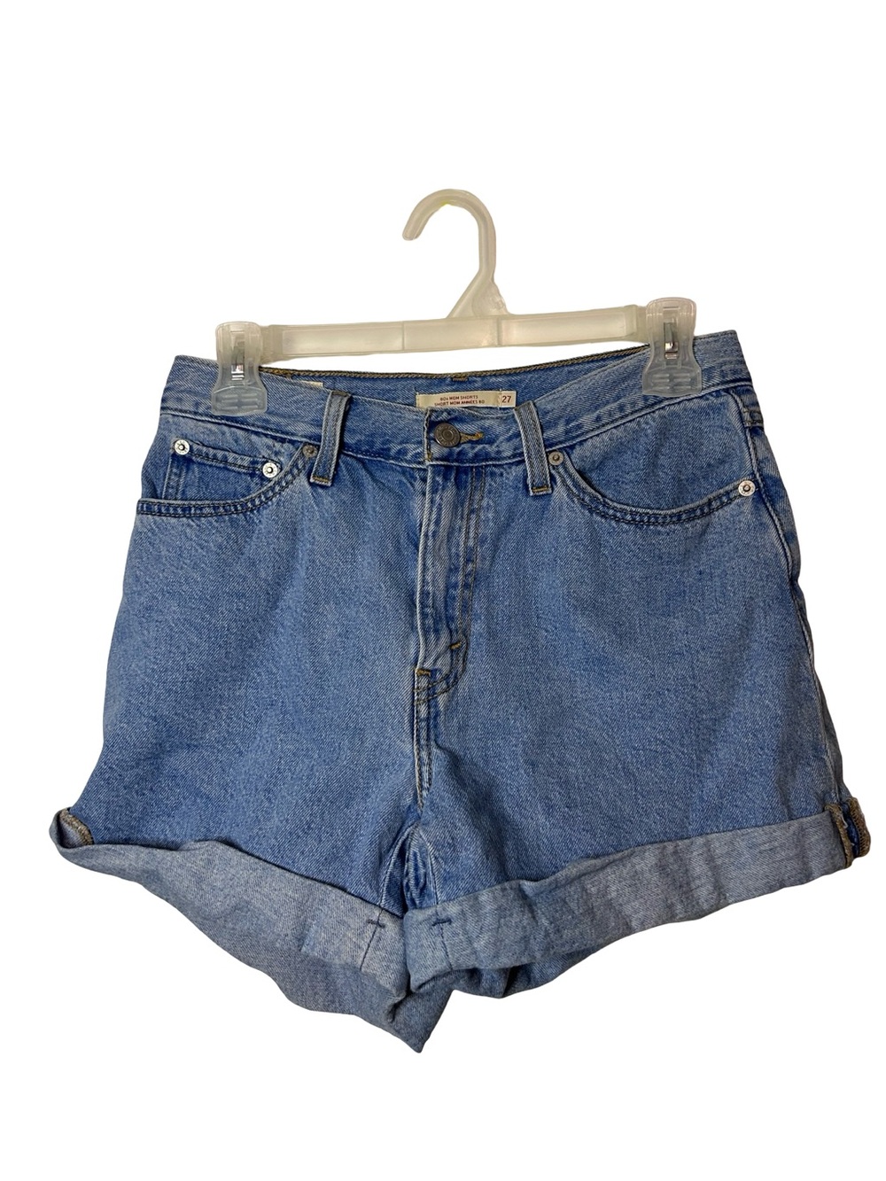 Levi's Medium Blue 80s Mom Shorts
